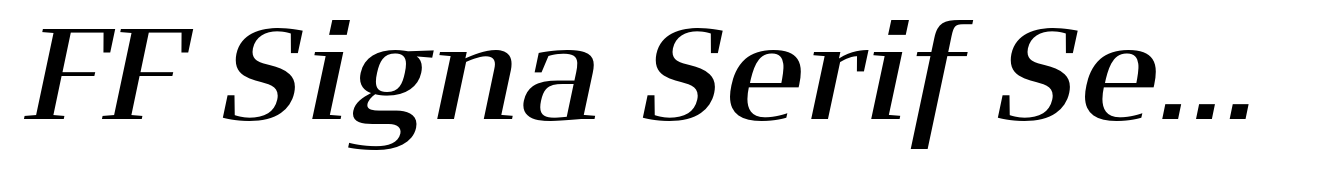 FF Signa Serif Semi Bold Italic